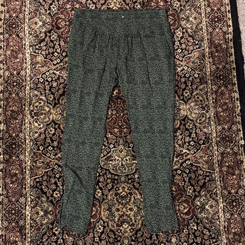 Knot Sisters Black and Green Pants